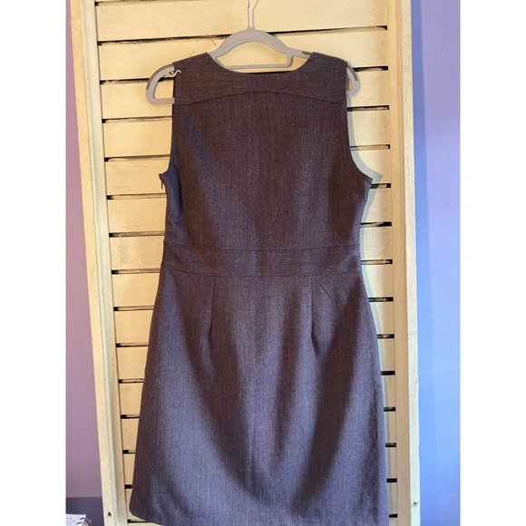Gap woman’s dress size 10 sleeveless v neck purple sheath dress pocket lined - Picture 4 of 12